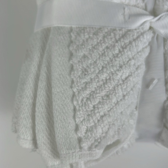 Ecoexistence 4 pc Bath Wash Cloths White Zero Twst Loops Cotton OEKO TEX NEW - Picture 9 of 9
